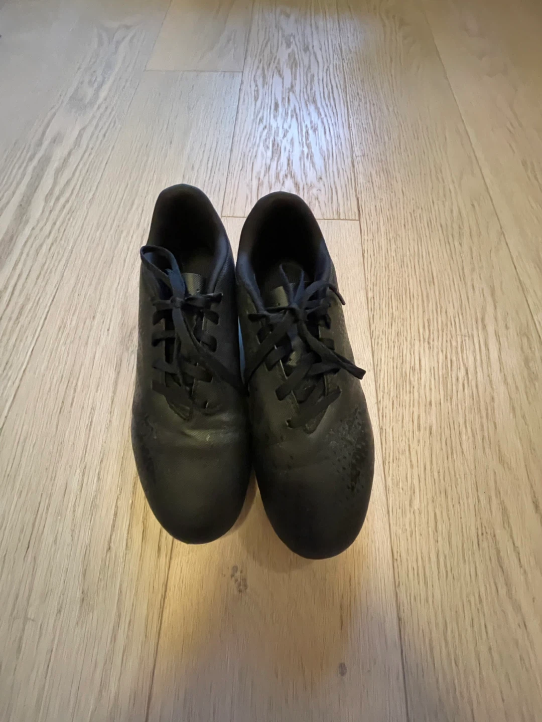 Adidas Black Soccer Cleats, youth size 6