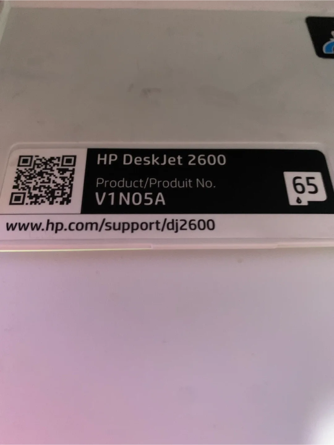 HP DeskJet 2652 Printer - White image indicator(5)