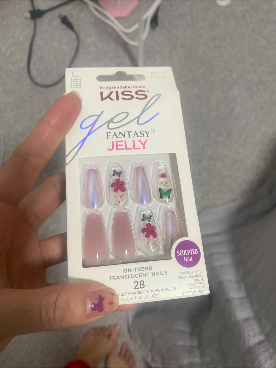 KISS Gel Fantasy Jelly Nails - Translucent