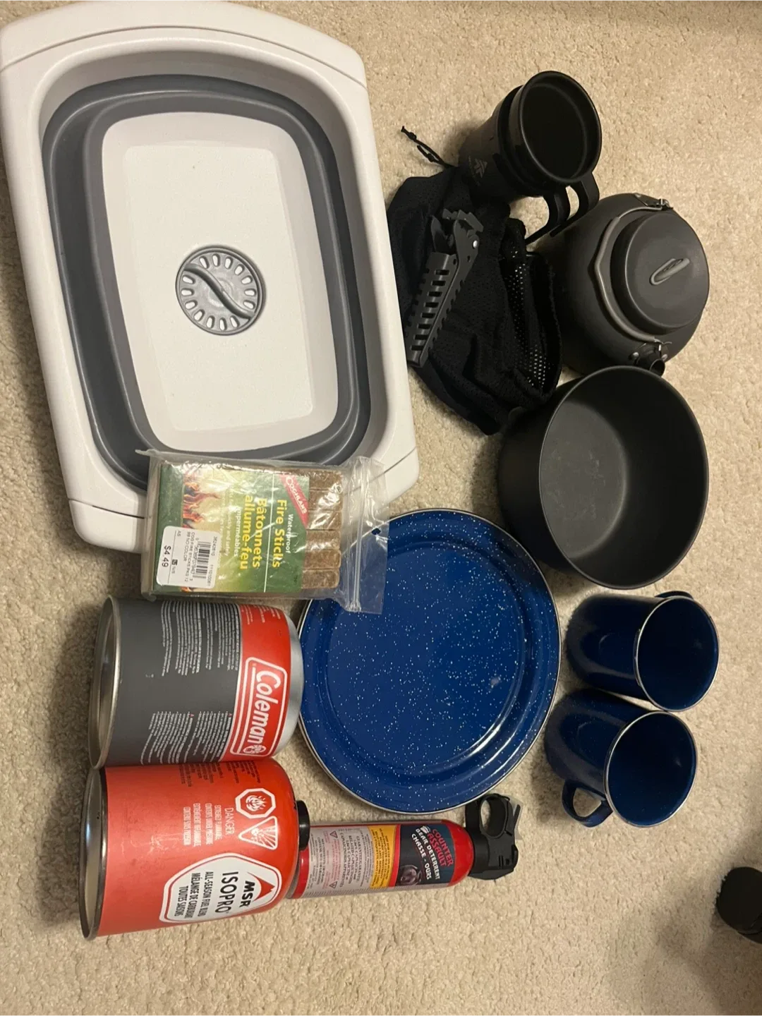 Camping Gear Bundle: Woods, Coleman, MSR