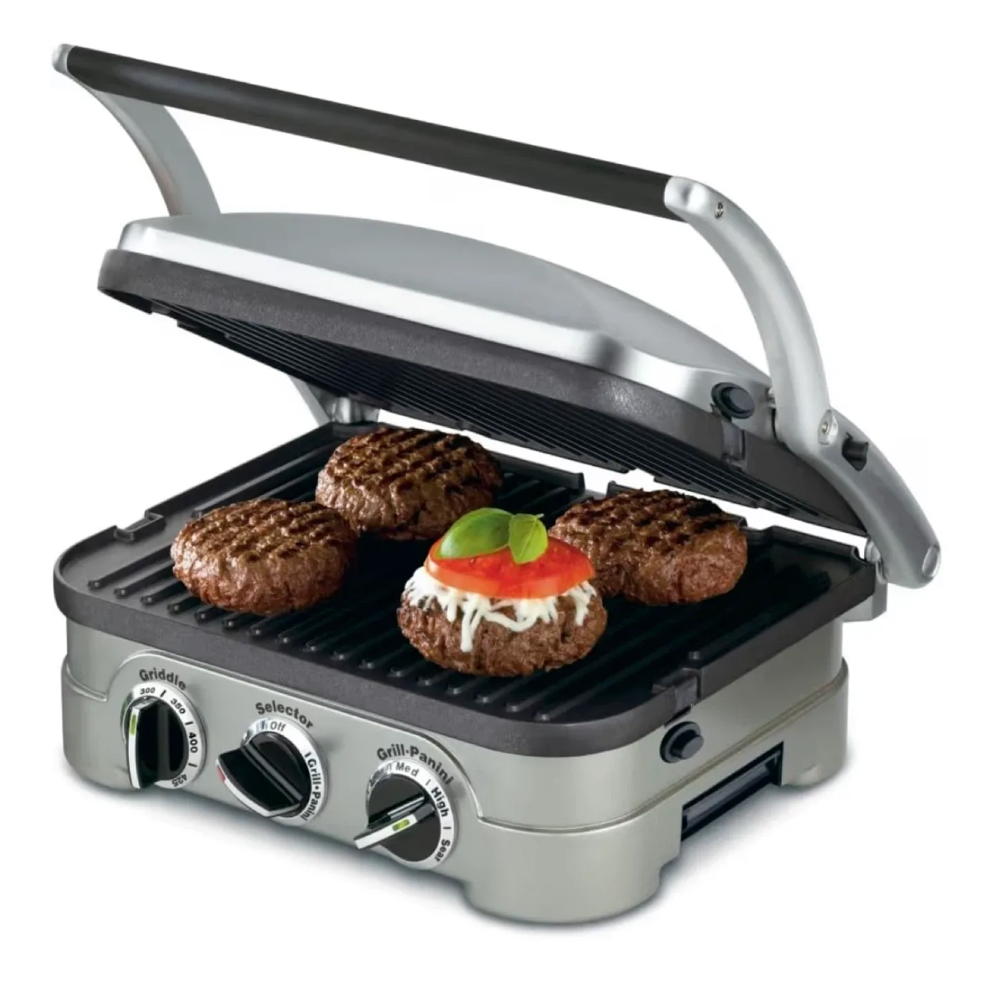 Cuisinart 5-in-1 Griddler with Reversible Nonstick Grill Plates