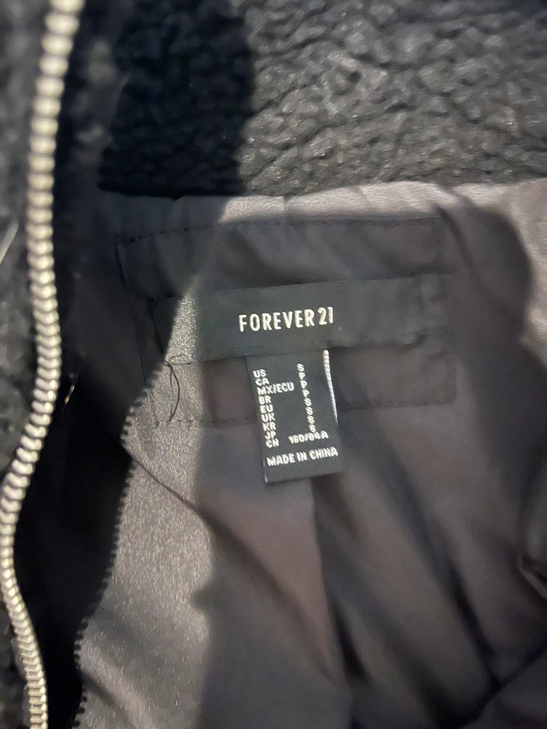 Forever 21 Black Puffer Jacket - Size S - photo 3