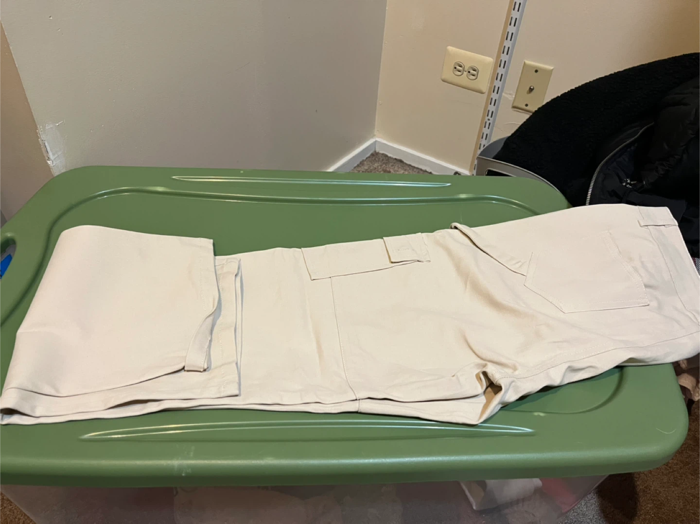 Beige Cargo Pants - Size S