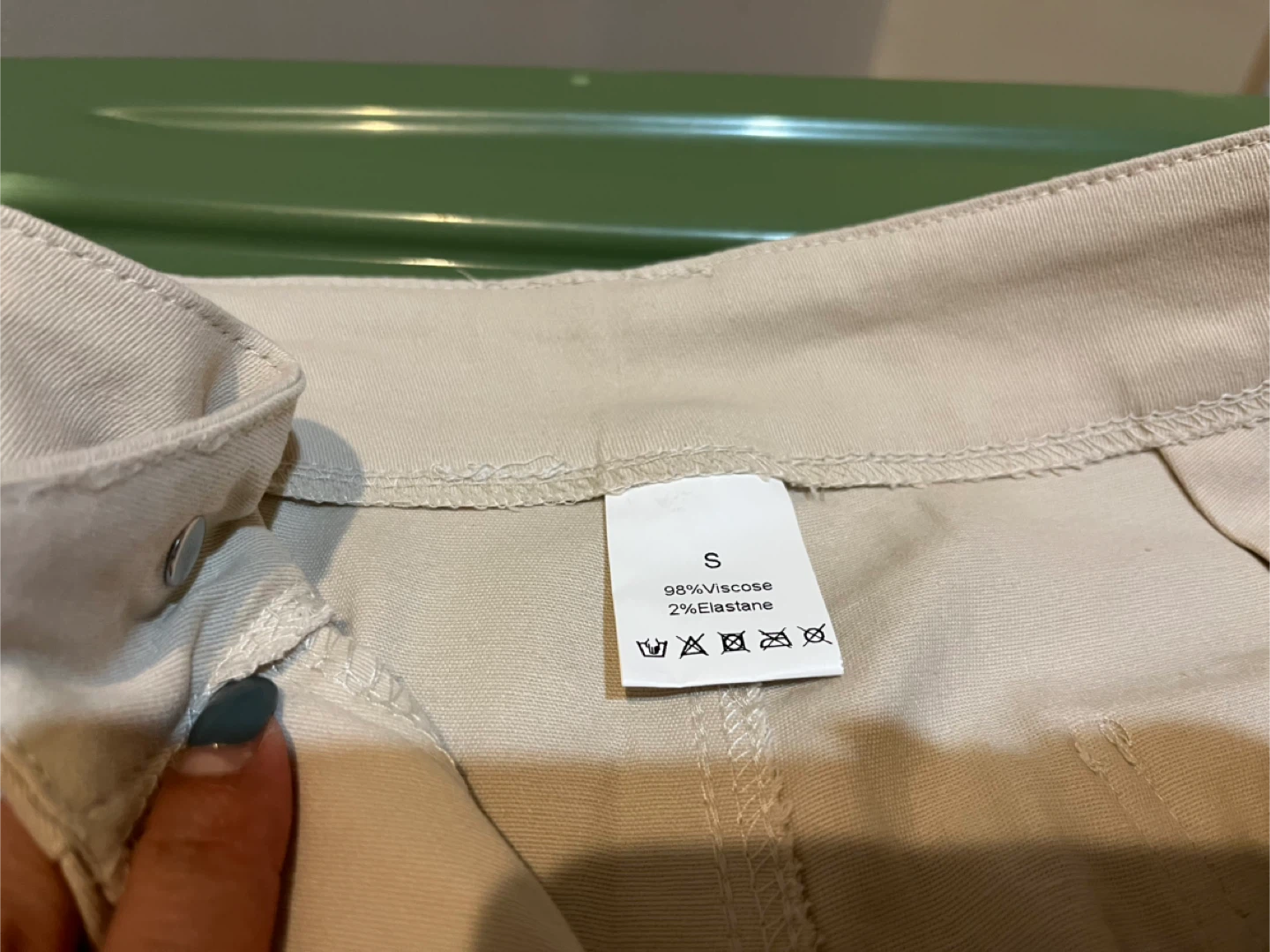 Beige Cargo Pants - Size S - photo 3