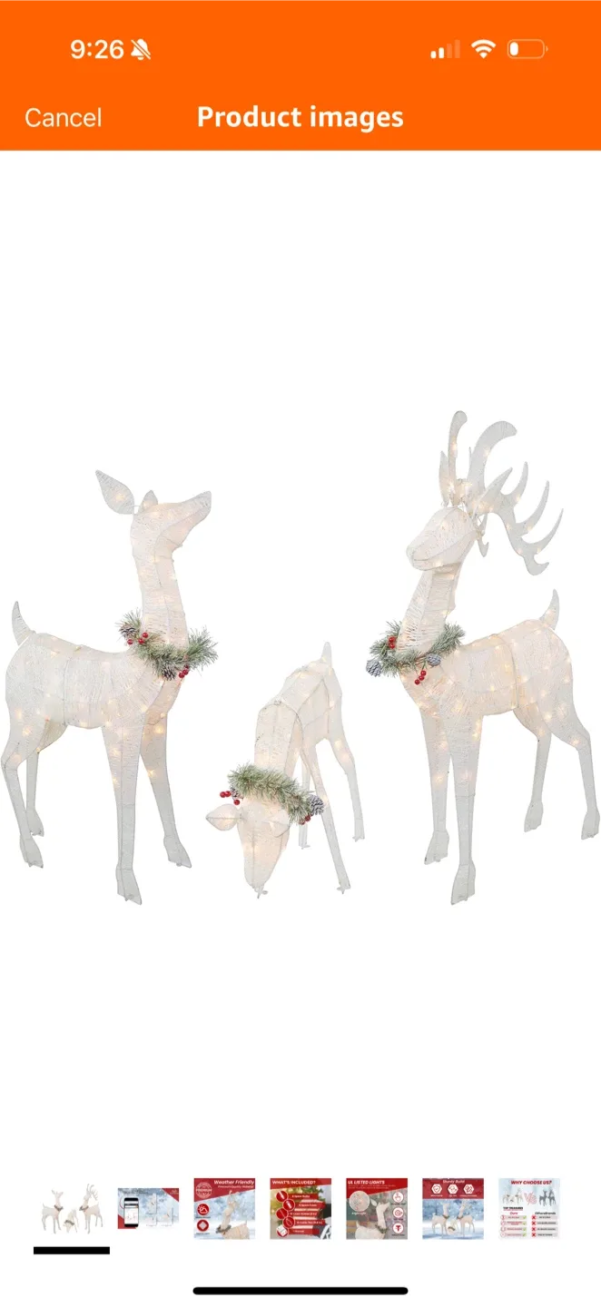 Light Up Christmas Reindeer Family Set image indicator(4)
