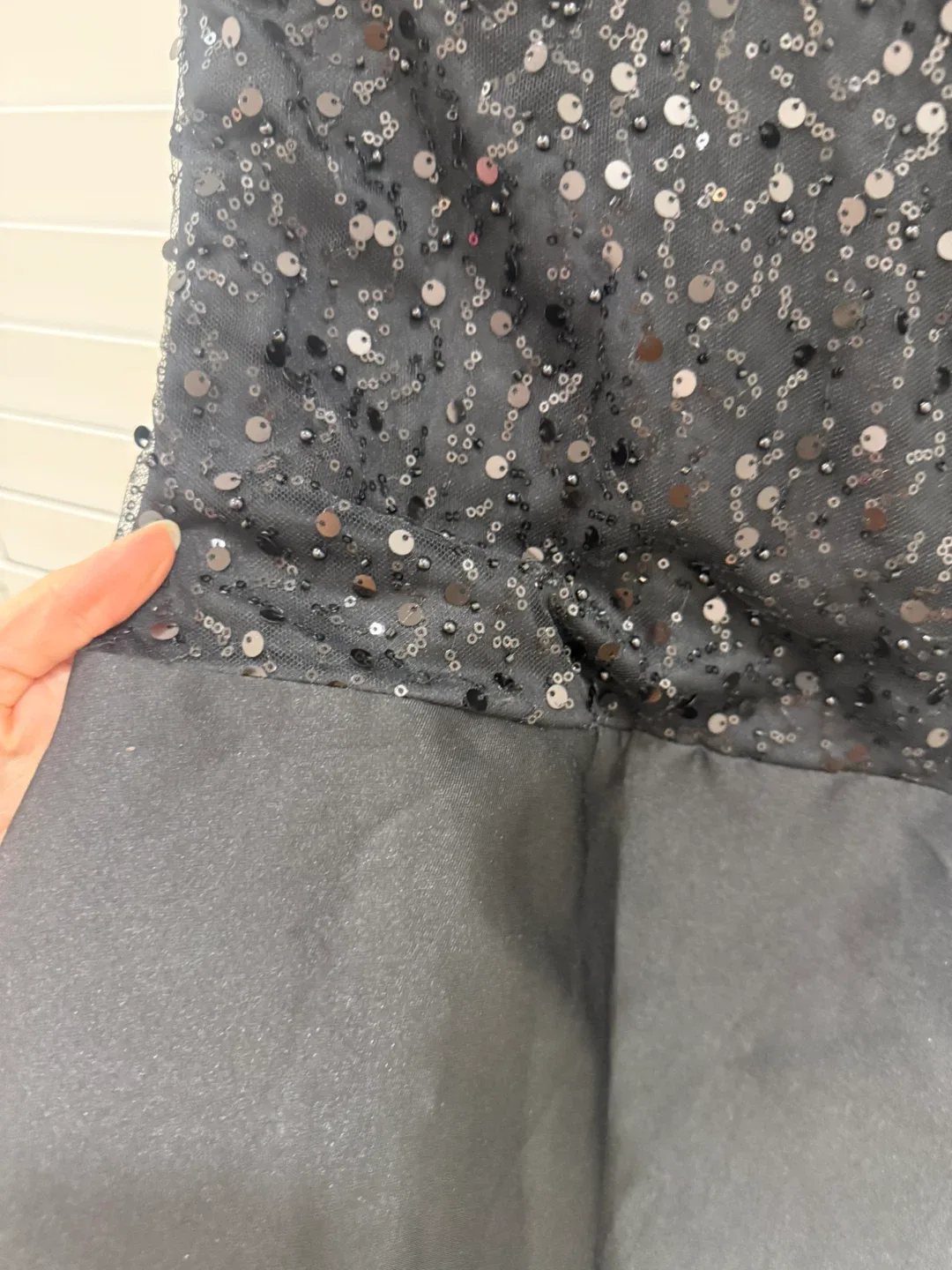 Black Sequin Mini Dress image indicator(2)