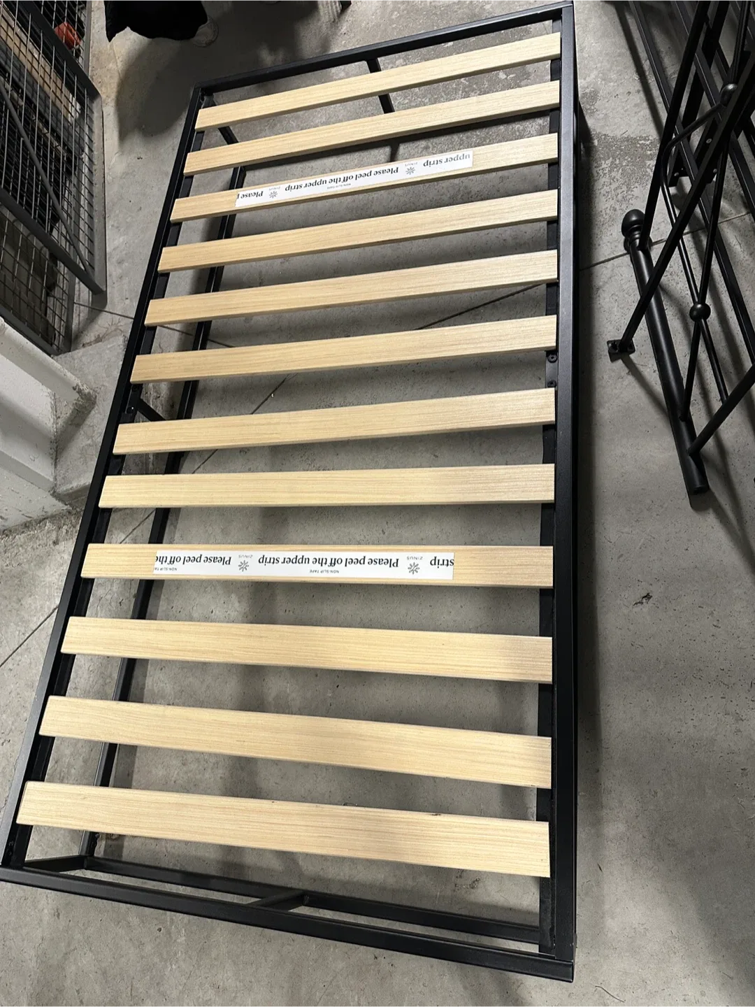 Twin Black Metal Bed Frame