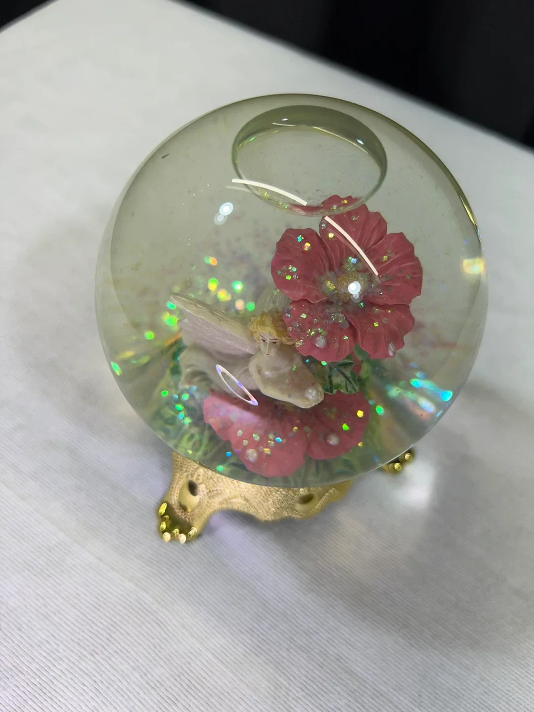 ELECO Angel Flower Snow Globe image indicator(3)