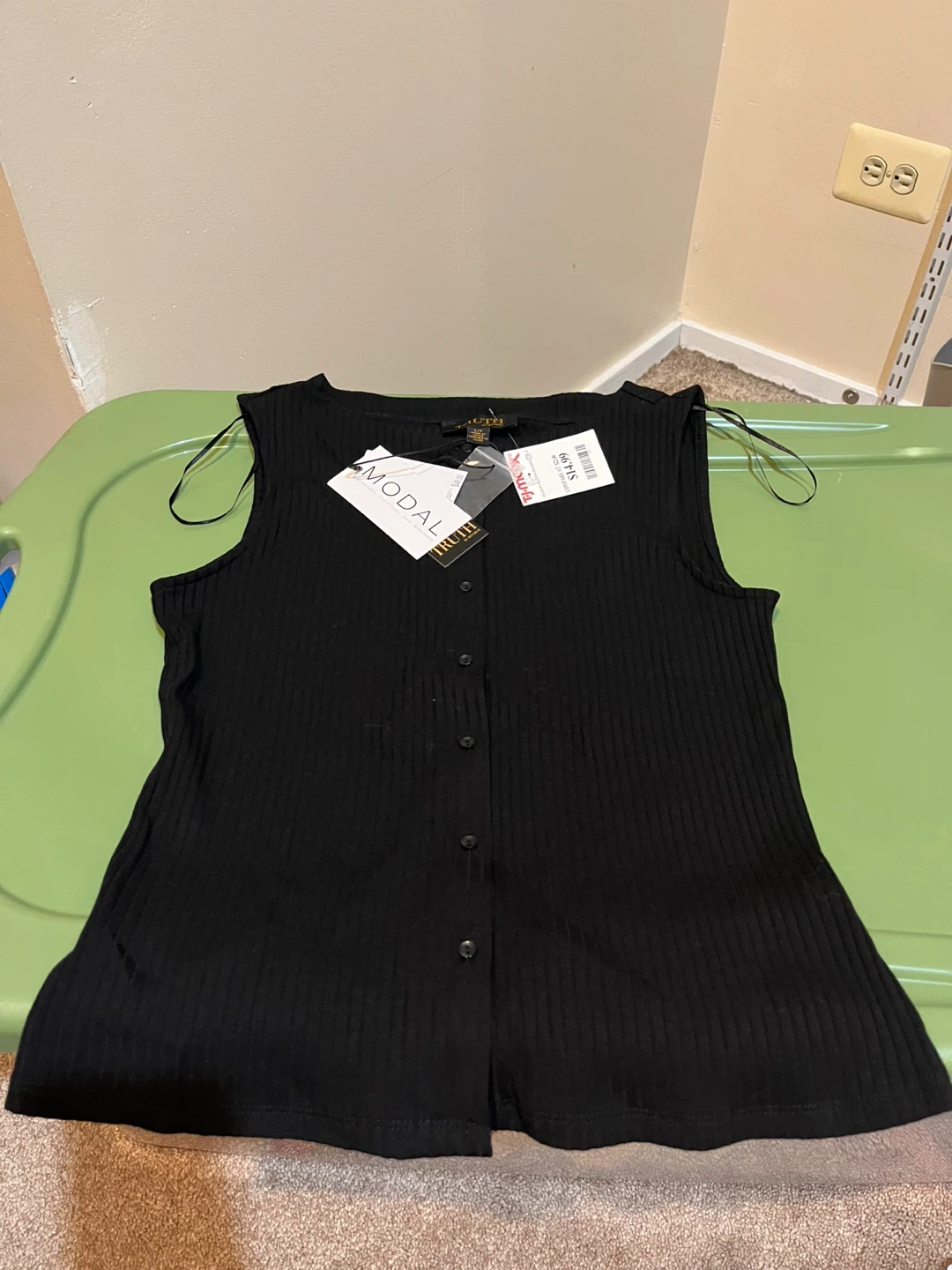 Truth by Republic Black Sleeveless Top - Size S - photo 2