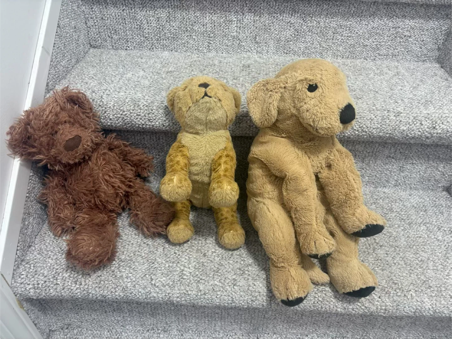 Three Plush Stuffed Animals
