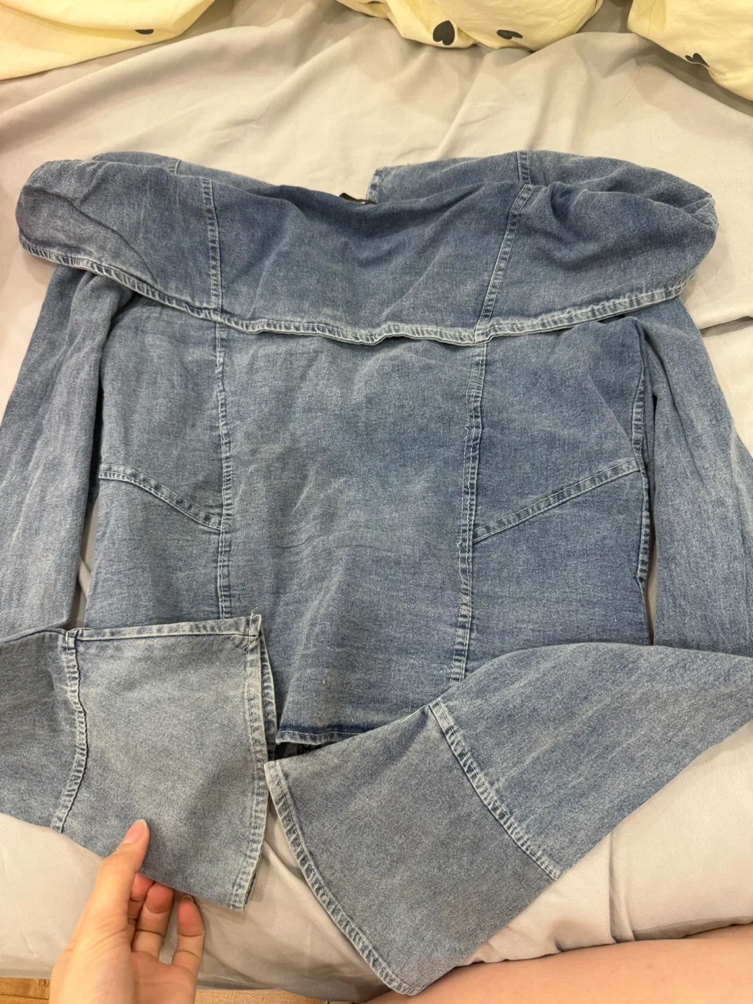 Denim Off-Shoulder Top