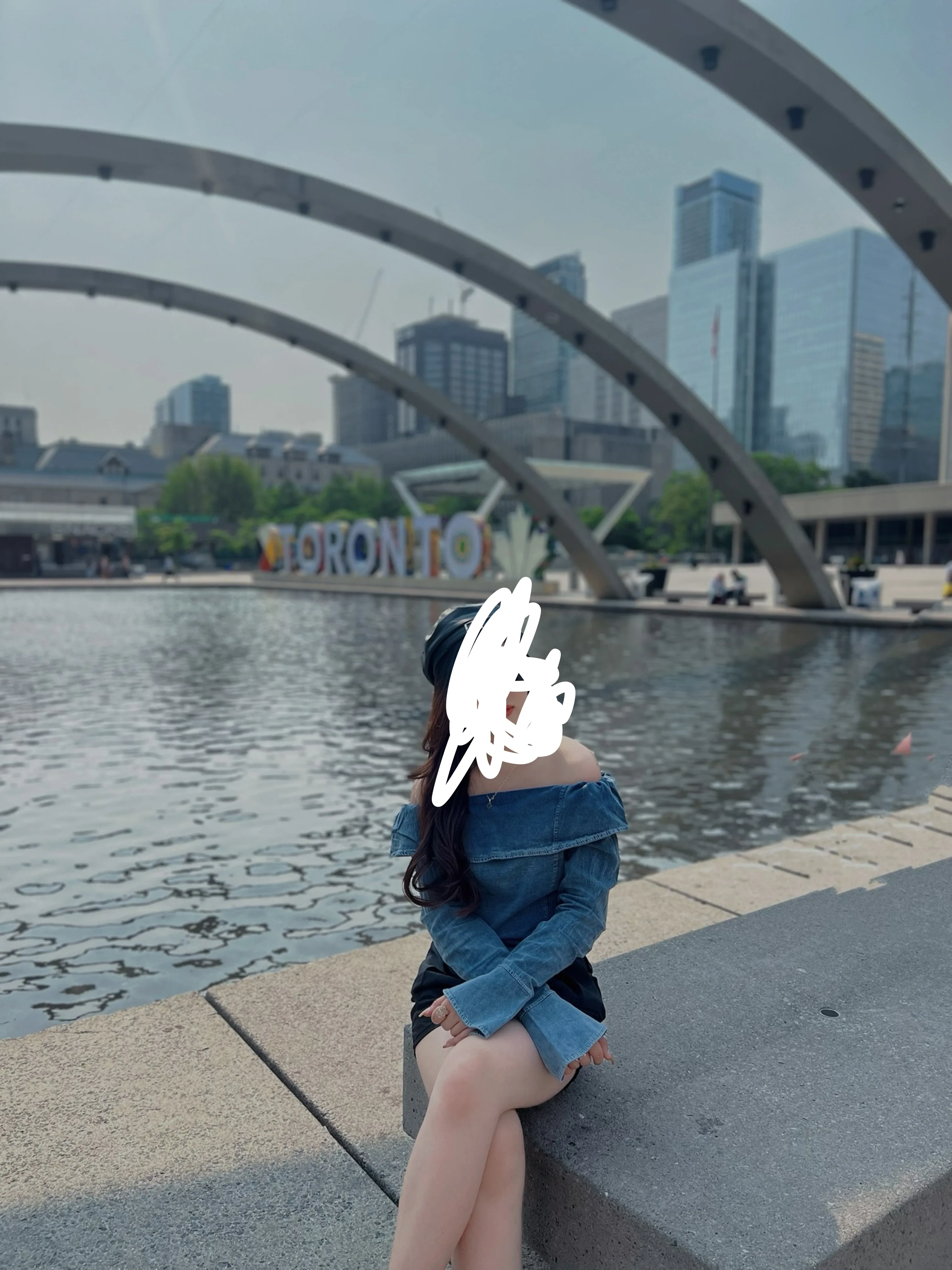 Denim Off-Shoulder Top image indicator(2)