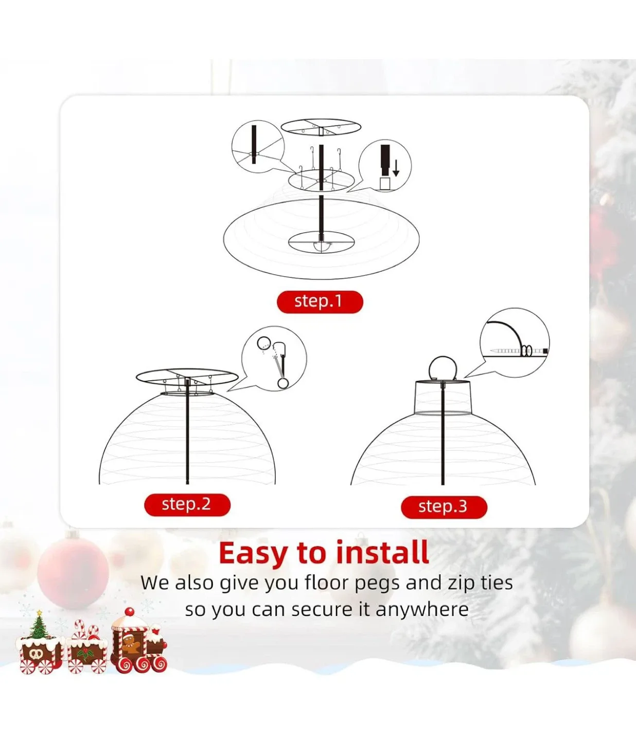 Christmas Ornament Set (2pc) - Red/Green image indicator(5)