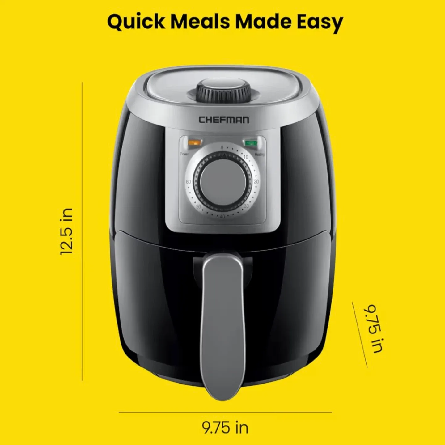 Chefman TurboFry 2-Quart Air Fryer image indicator(5)