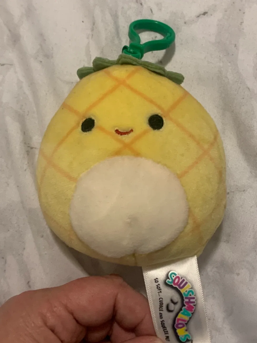 Squishmallows Pineapple Plush Clip
