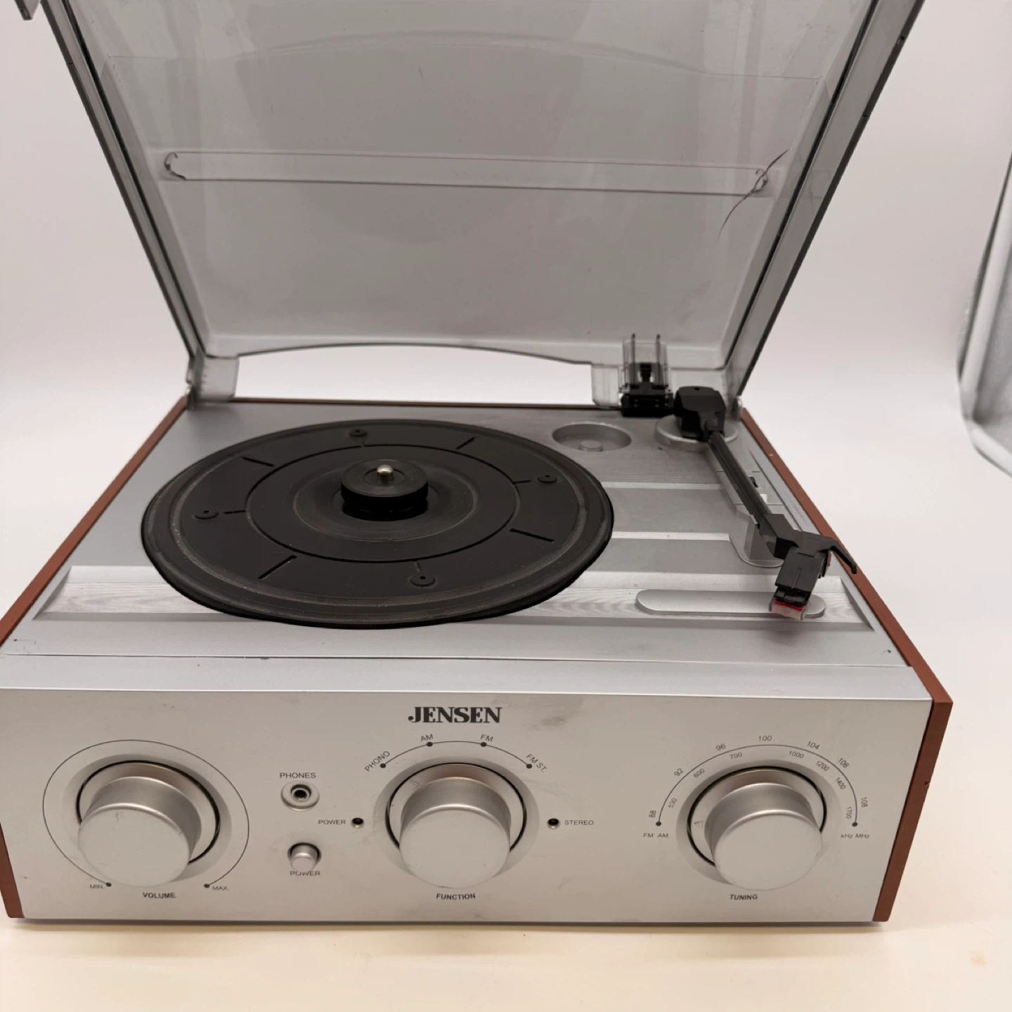 Jensen JTA-220 Record Player / AM FM Turntable – Works - photo 3