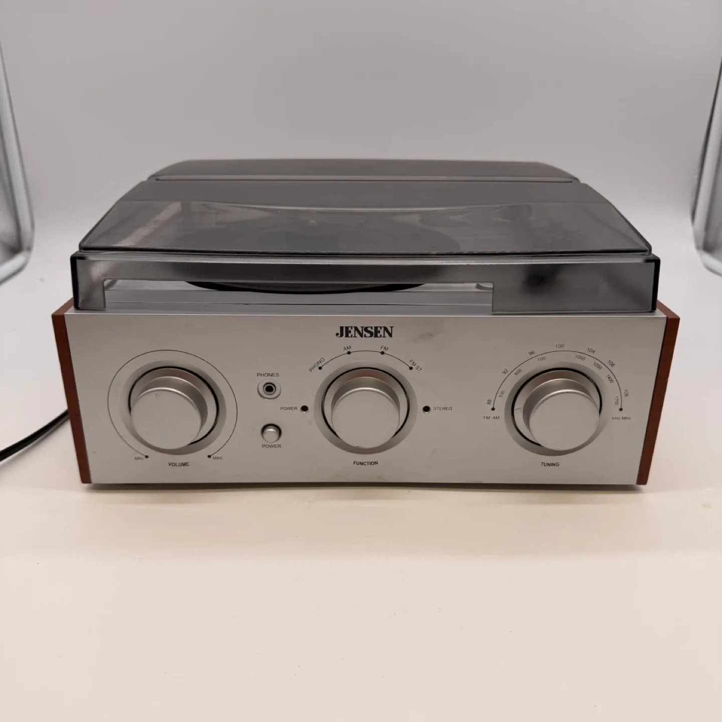 Jensen JTA-220 Record Player / AM FM Turntable – Works