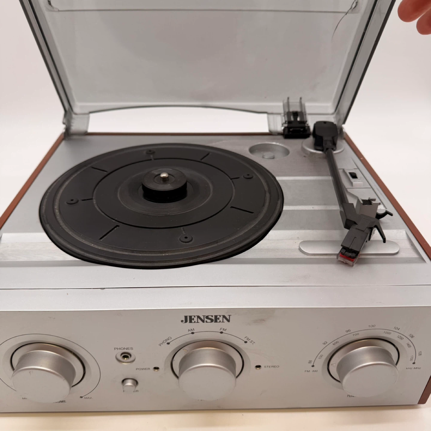 Jensen JTA-220 Record Player / AM FM Turntable – Works - photo 2