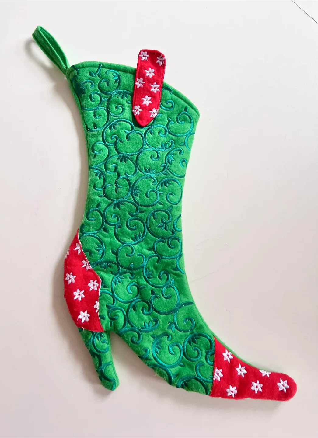 Light up Christmas boot stocking
