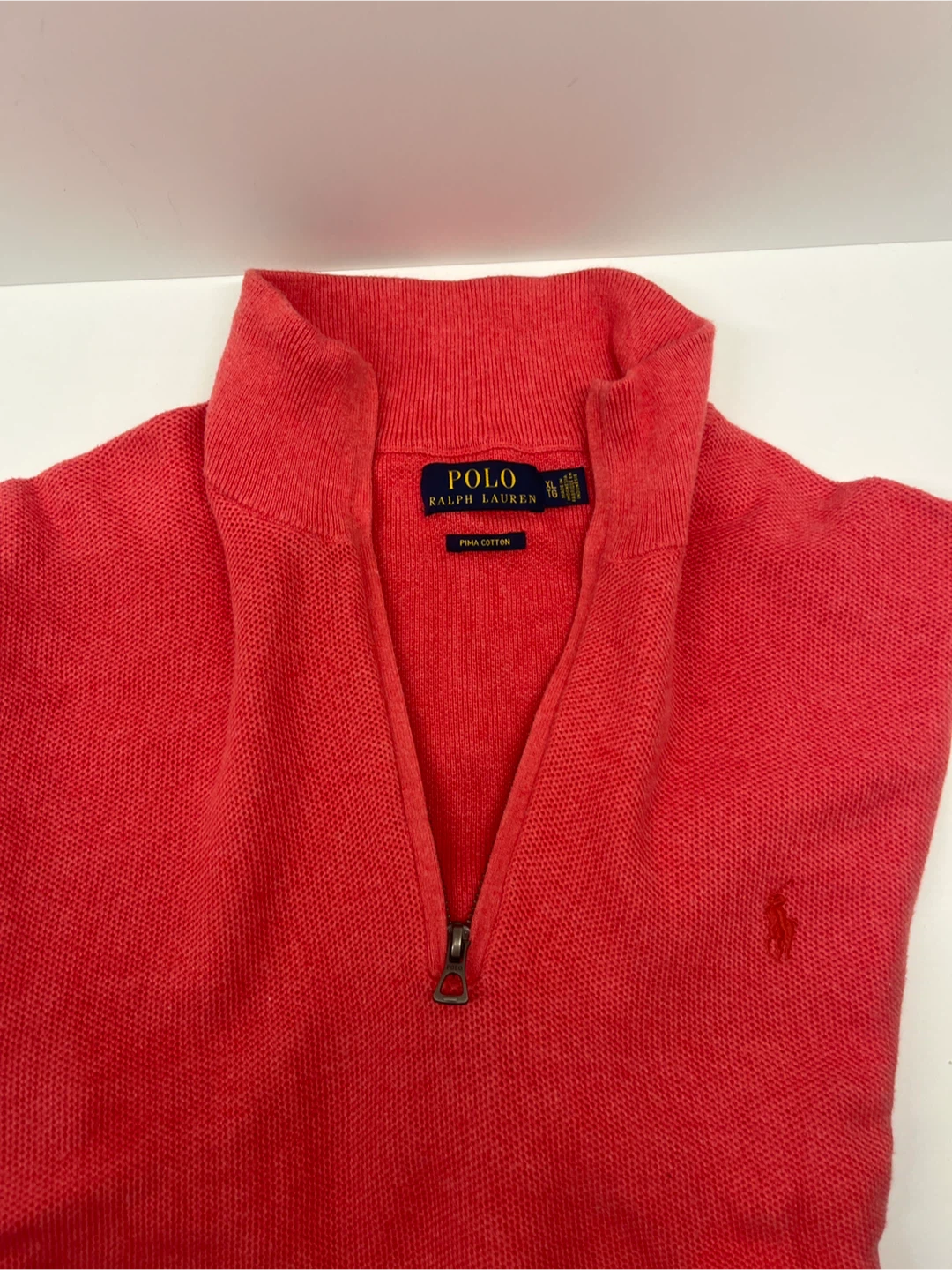 Polo Ralph Lauren Quarter Zip Pullover, Red - photo 2
