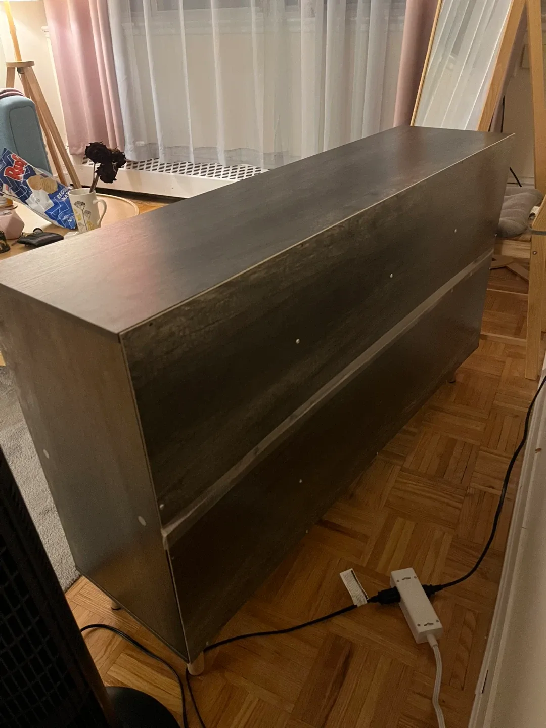 Flrrtentv 8-Cube Bookshelf - Grey Oak (47”) image indicator(3)