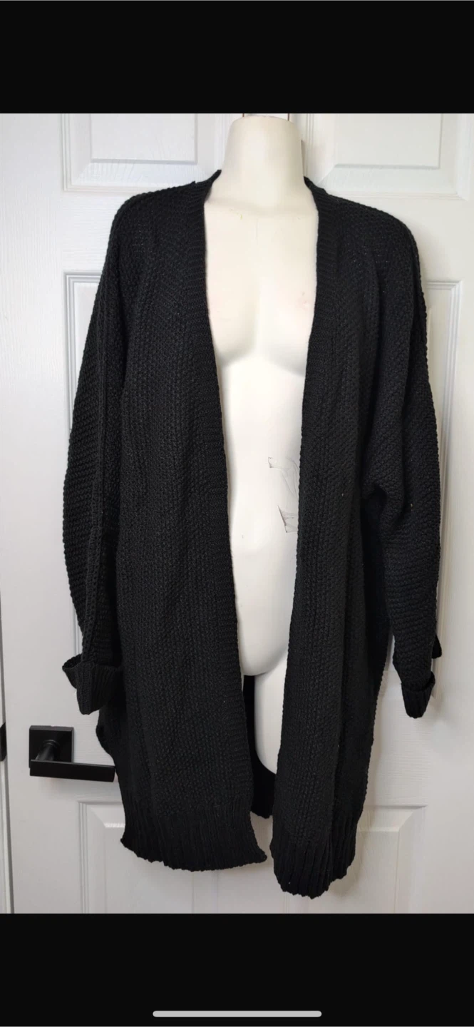 NEW! YACUN Black Knit Cardigan - photo 3
