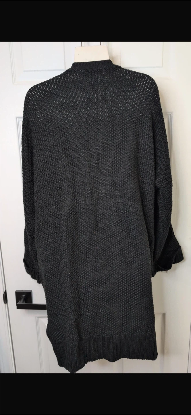 NEW! YACUN Black Knit Cardigan - photo 4