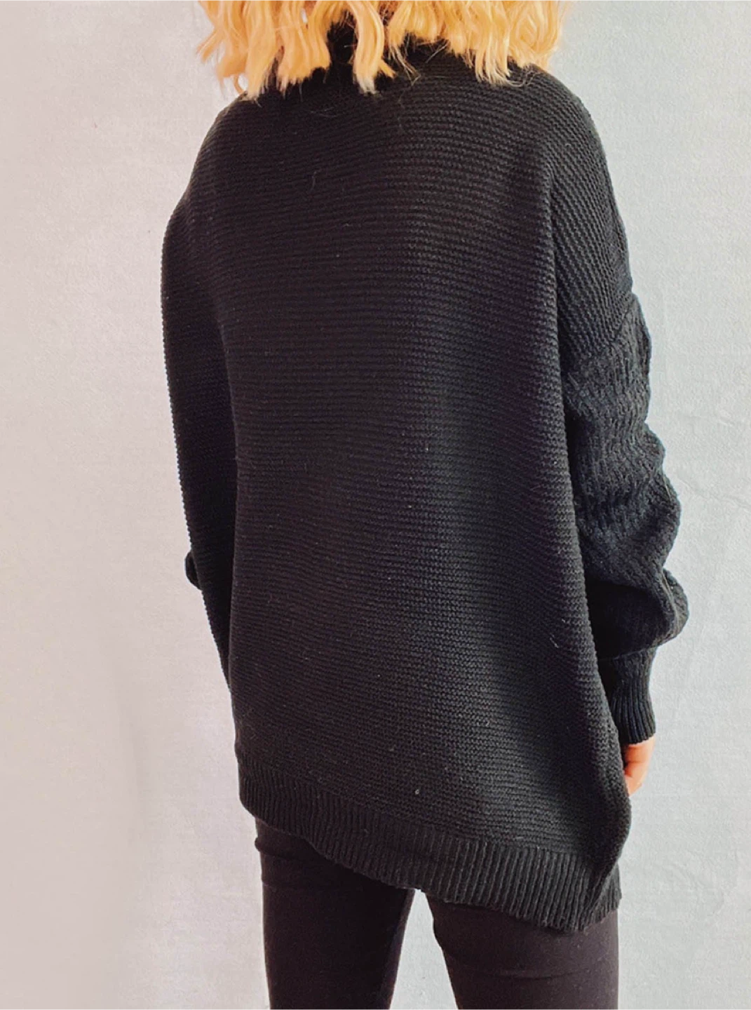 NEW! YACUN Black Knit Cardigan - photo 2