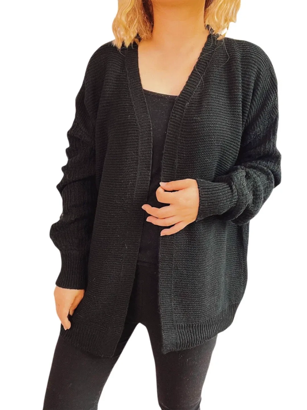 NEW! YACUN Black Knit Cardigan