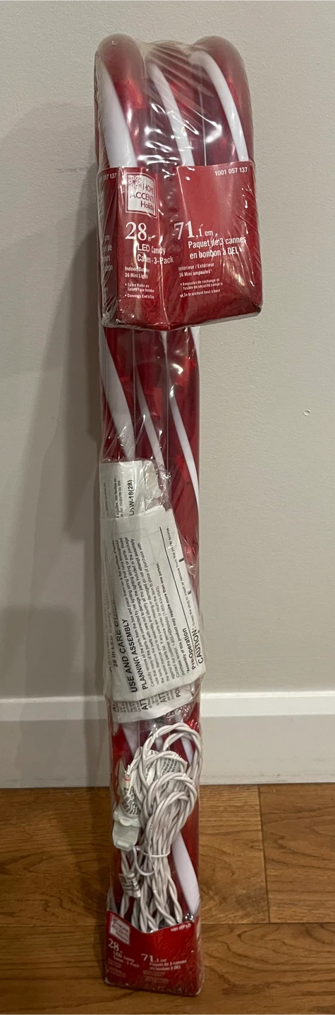 Home Accents Holiday 28in LED Candy Canes - 3 Pack - photo 2