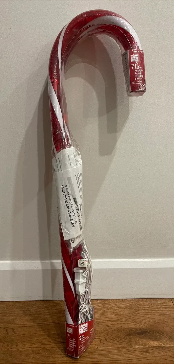 Home Accents Holiday 28in LED Candy Canes - 3 Pack