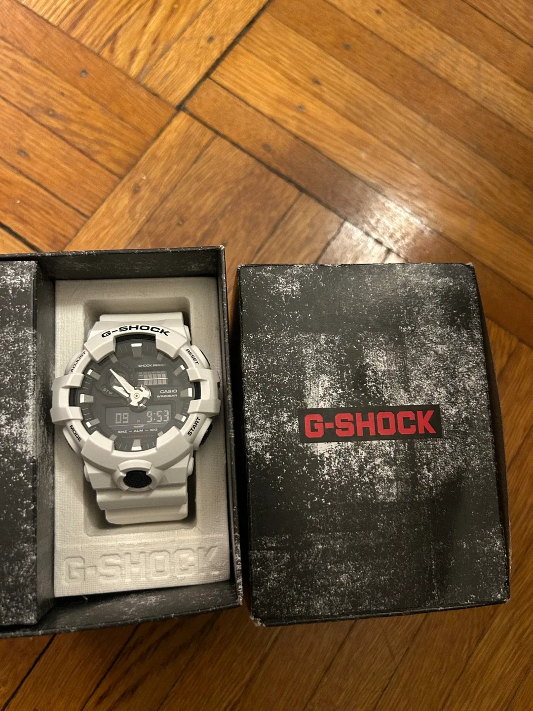 G-Shock White Watch with Box