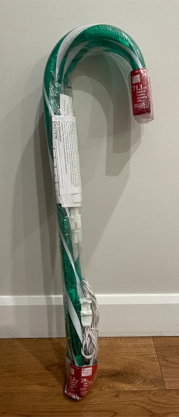 New Home Accents Holiday LED Candy Canes 3-Pack