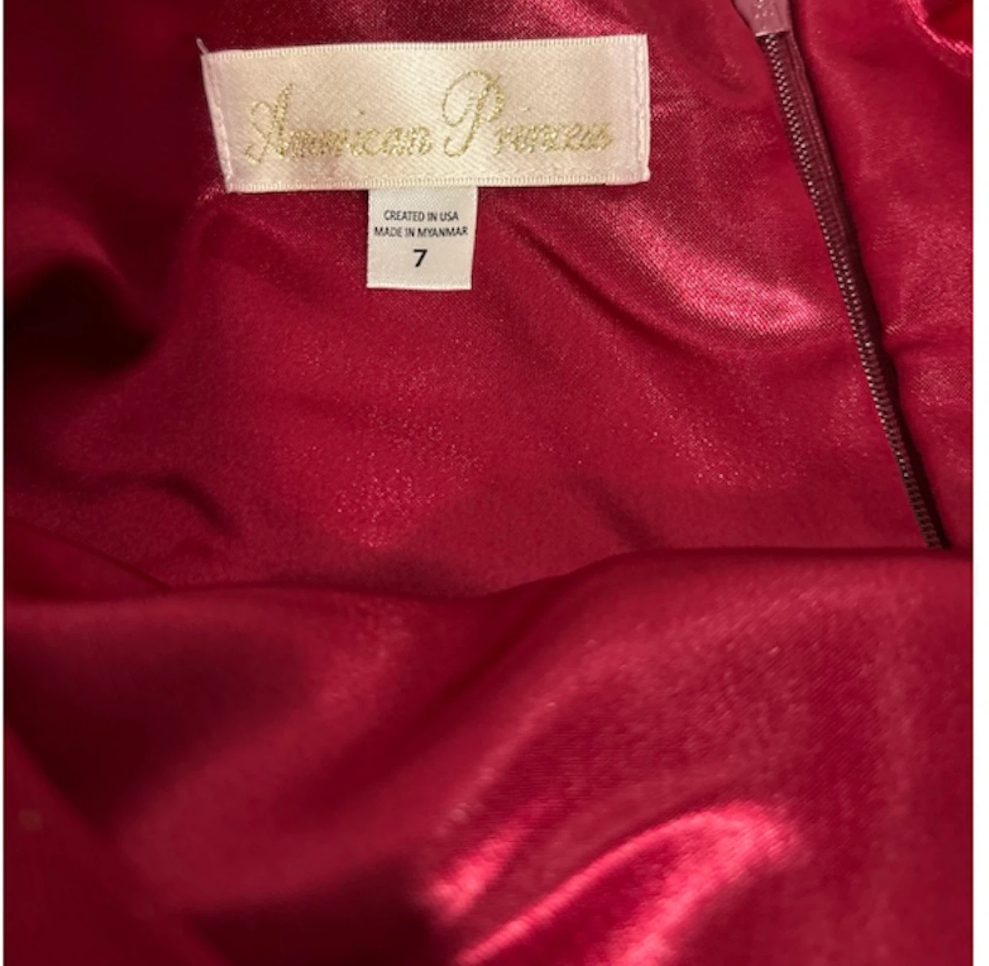 American Princess Girls' Red Dress - Size 7 - photo 3