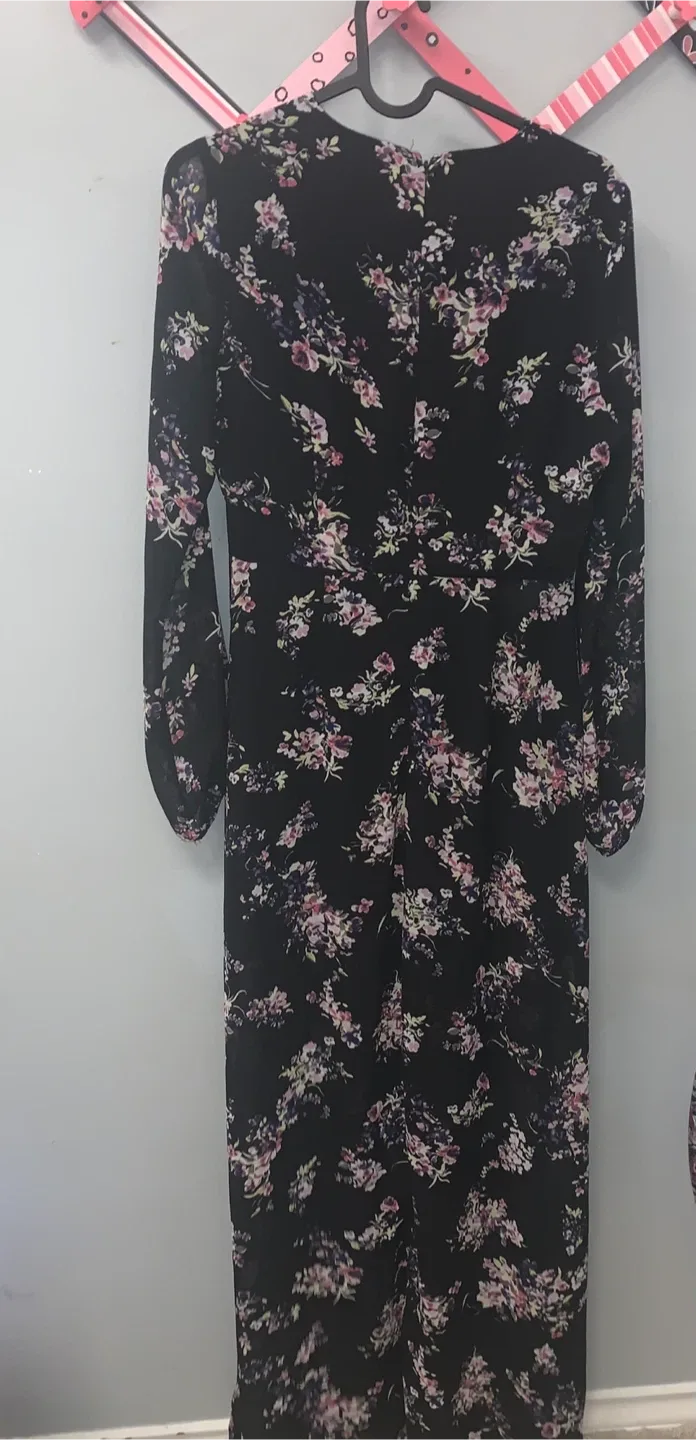 Dynamite Black Floral Maxi Dress - XS image indicator(6)