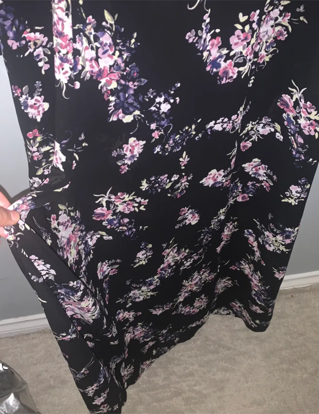Dynamite Black Floral Maxi Dress - XS image indicator(3)