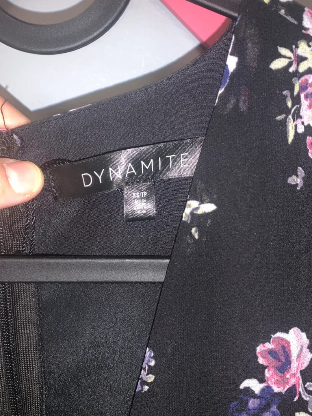 Dynamite Black Floral Maxi Dress - XS image indicator(4)