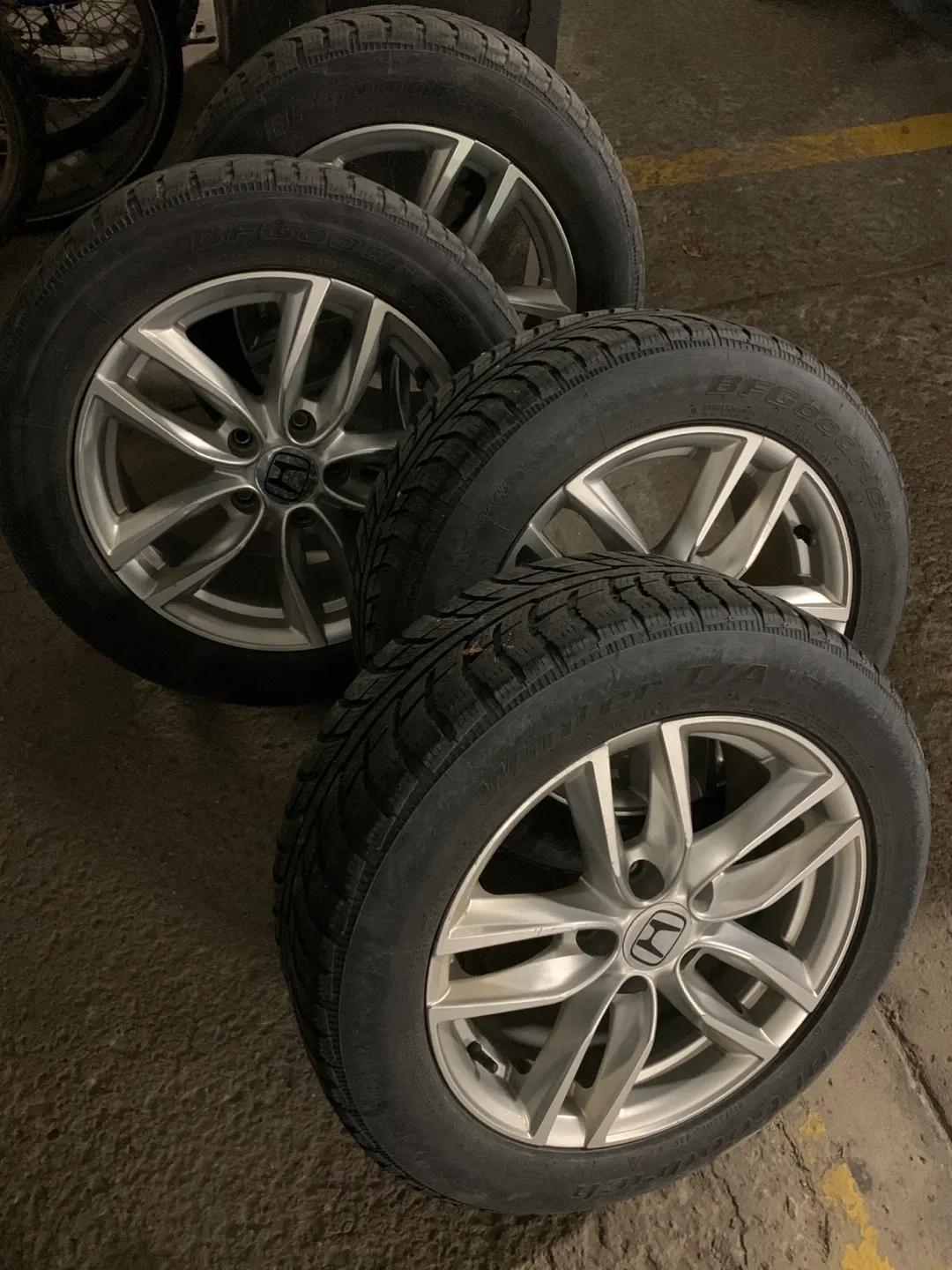 Honda Rims with Winter Tires - Set of 4