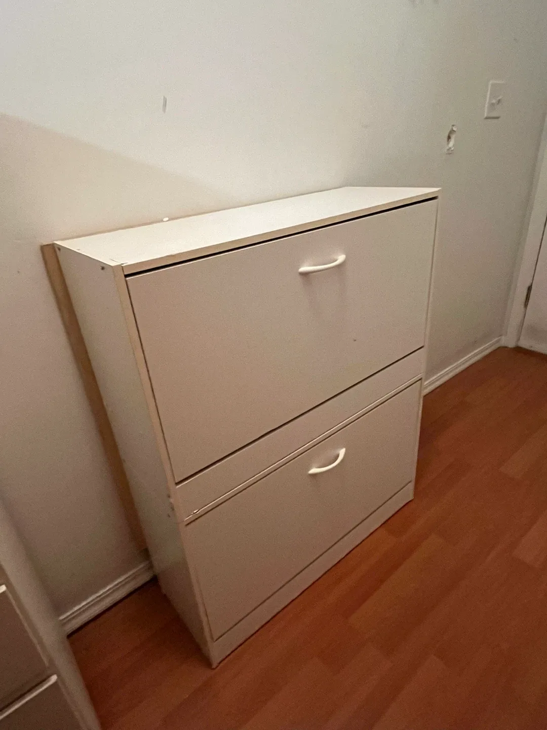 White Shoe Storage Cabinet
