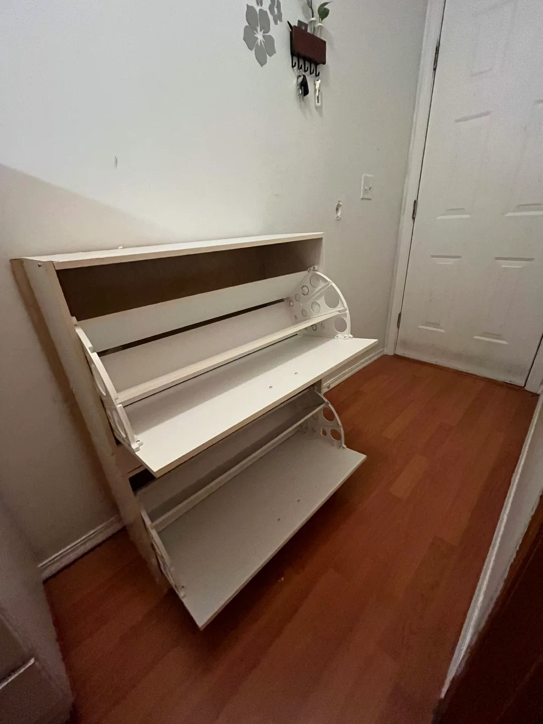 White Shoe Storage Cabinet image indicator(5)