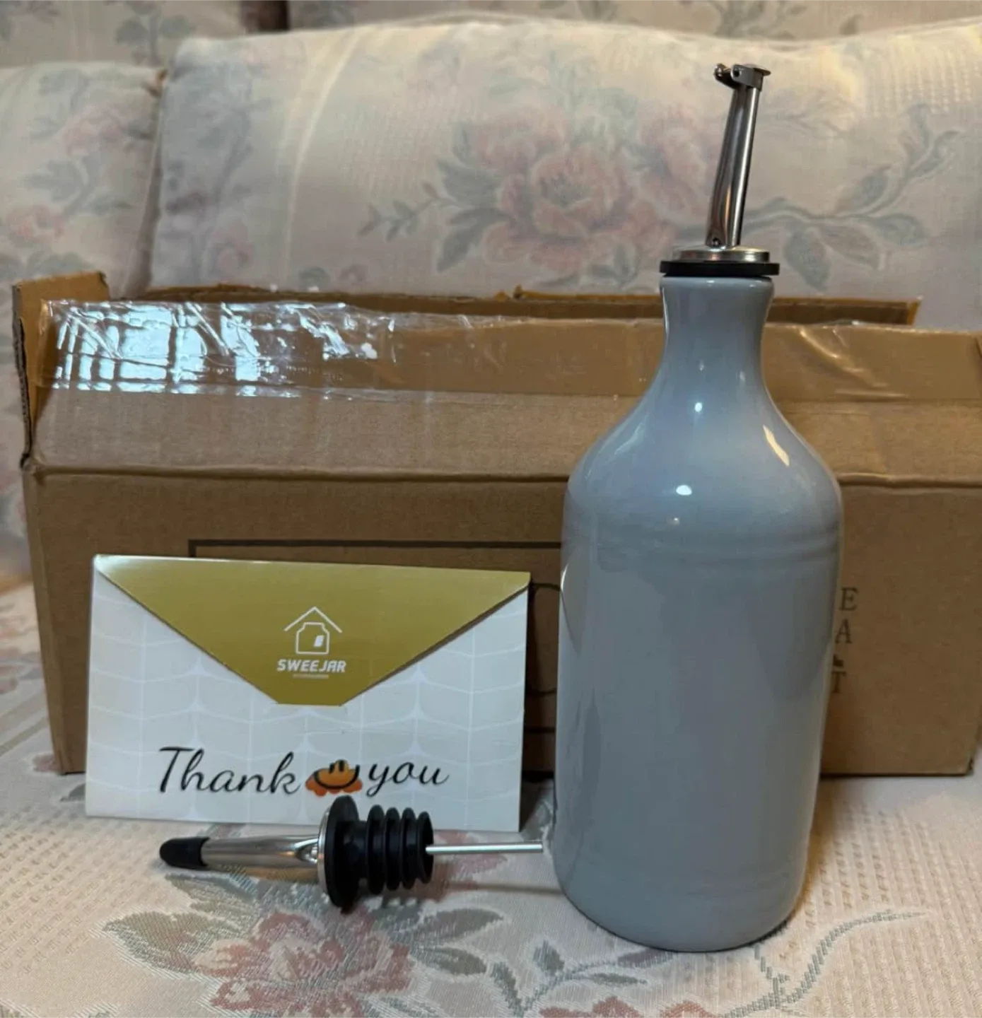 Sweejar Ceramic Olive Oil Dispenser Bottle