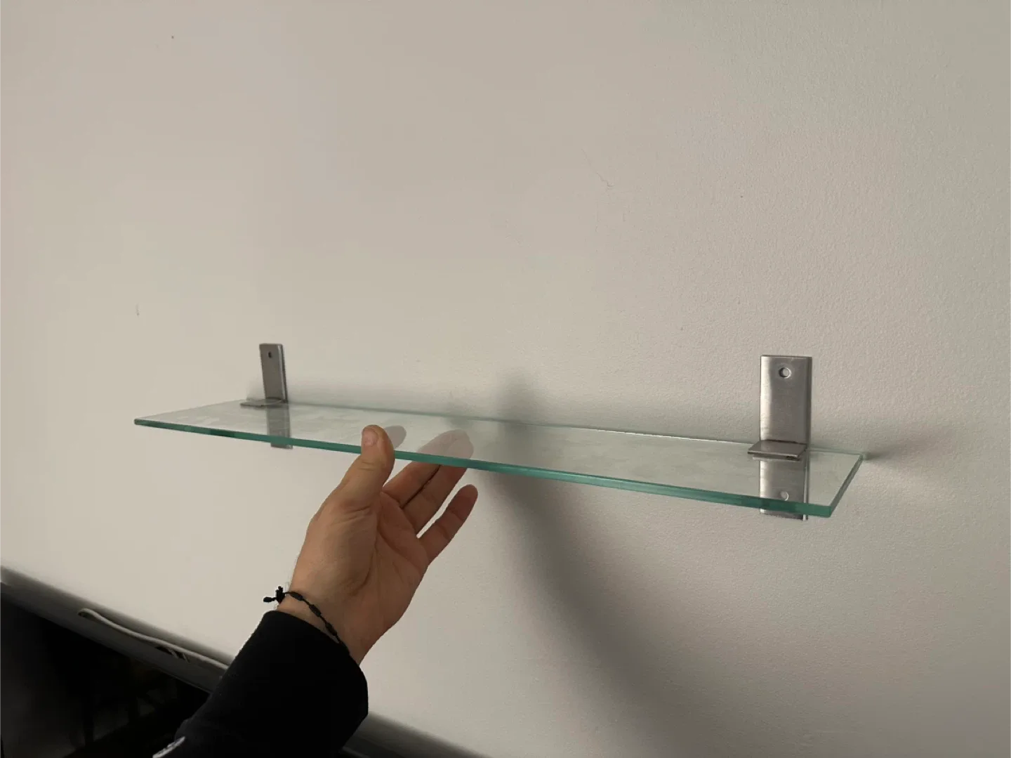 3 IKEA Glass Bathroom Shelves