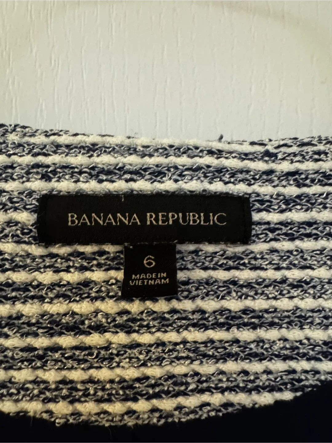 Banana Republic Striped Tweed Jacket - Size 6 image indicator(4)