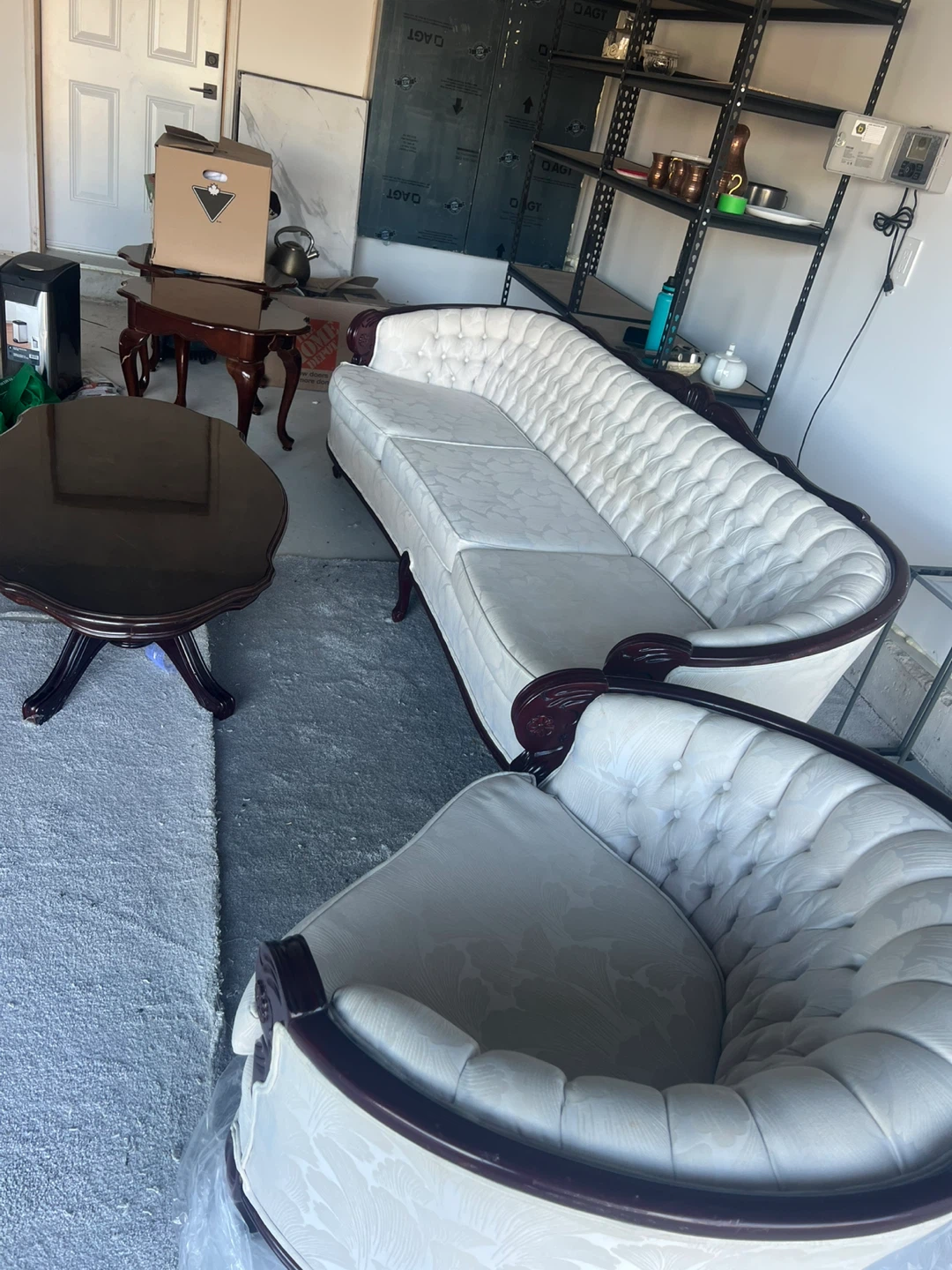 Vintage Style Sofa ,Chair Set ,coffee table and two side tables - photo 5