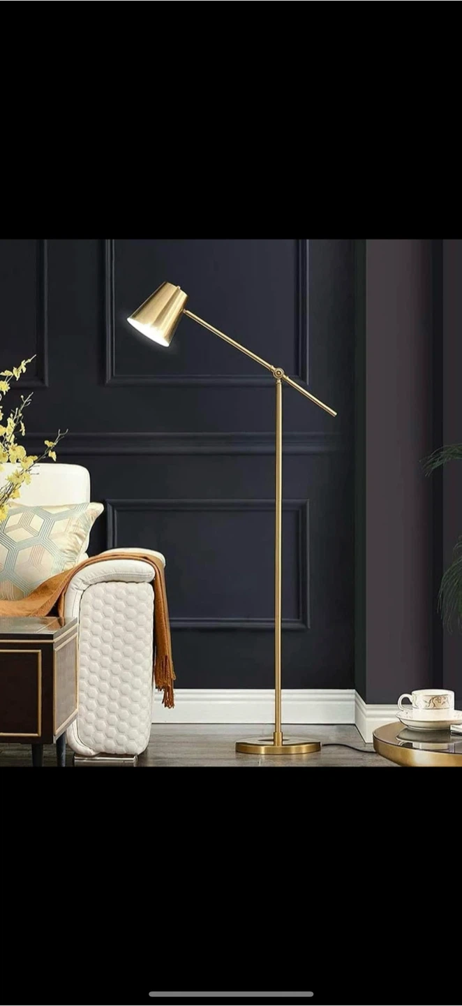 Gold Adjustable Floor Lamp