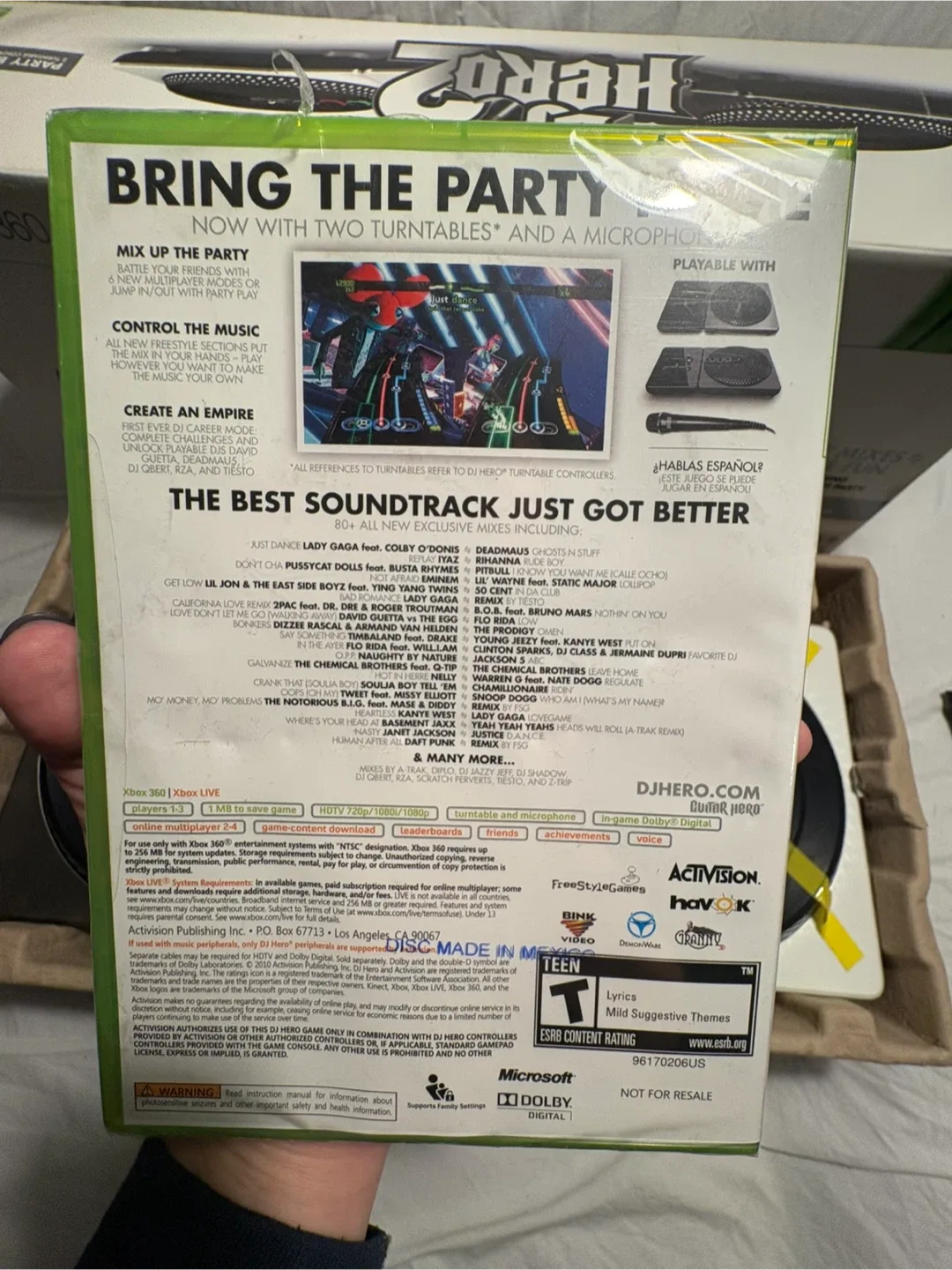 Brand New | DJ Hero 2 for Xbox 360 with Turntables & Mic image indicator(7)