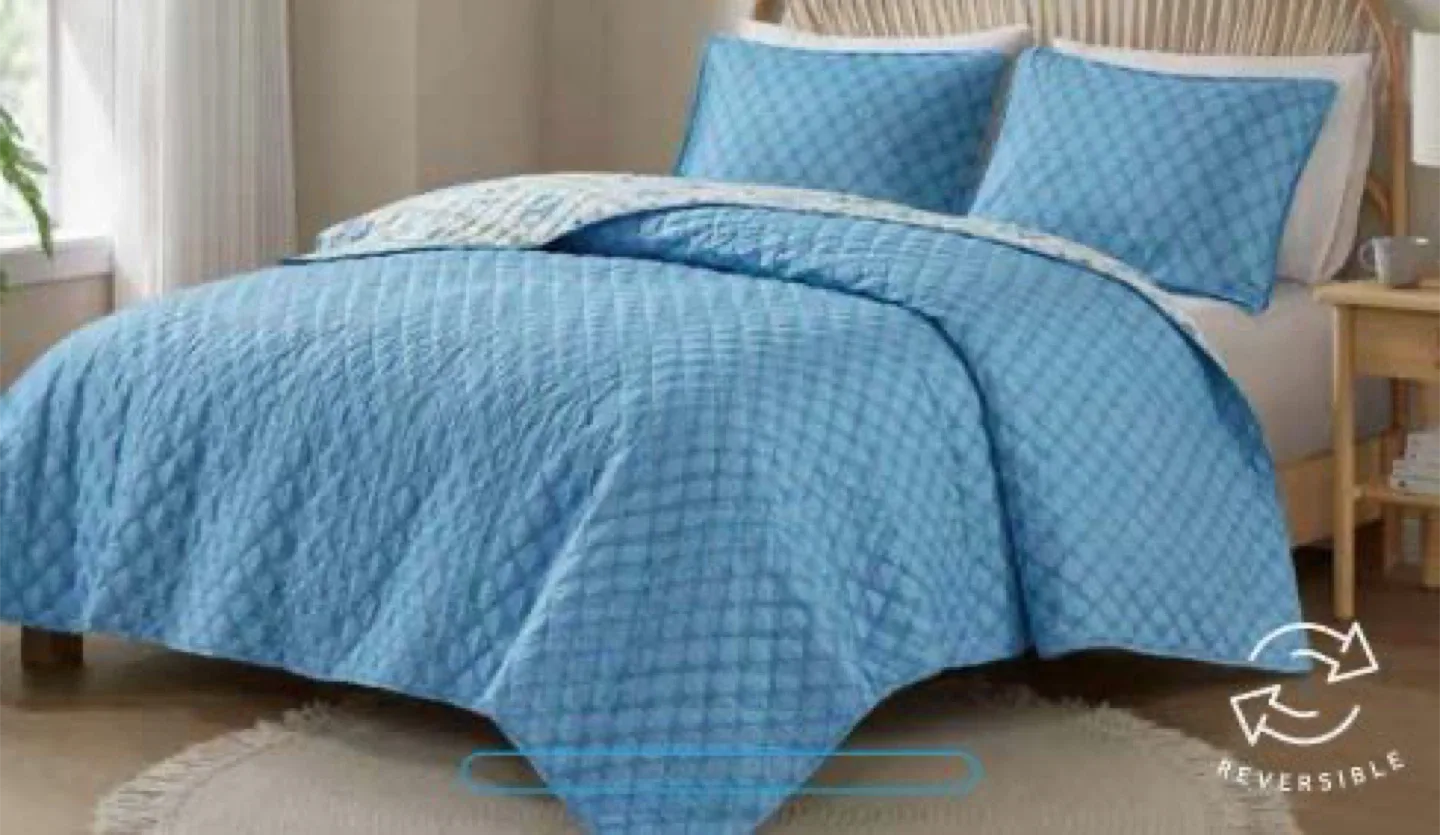 ✨ REVERSIBLE QUILT SET WITH TOTE BAG – KING & QUEEN ✨