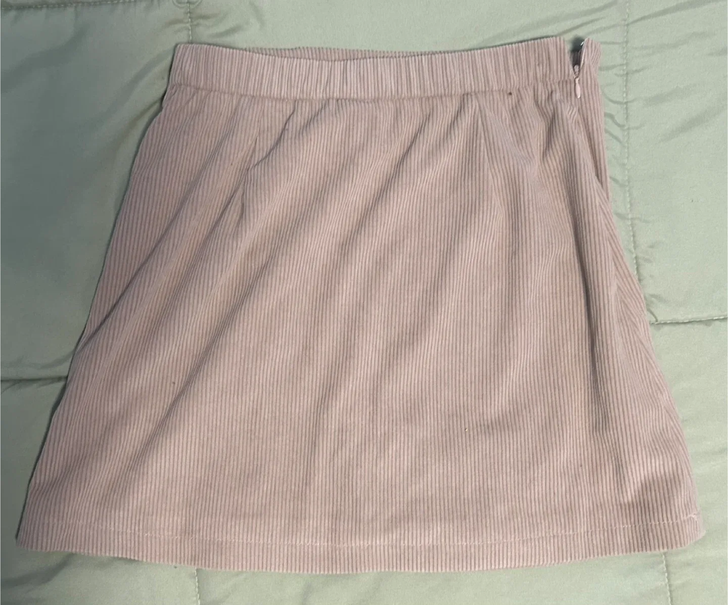 Corduroy Mini Skirt - Beige image indicator(2)