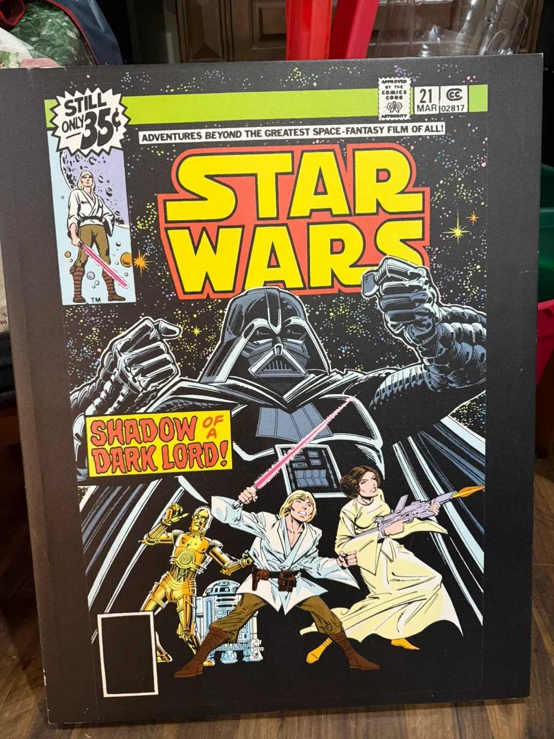 Star Wars Comic Cover Artissimo Canvas