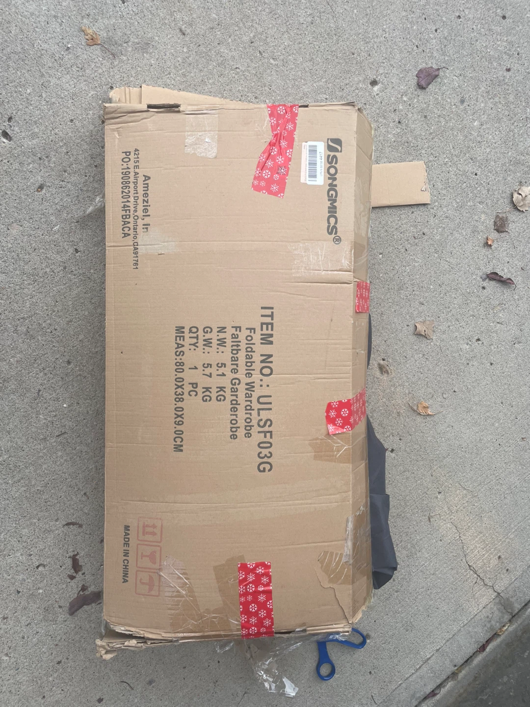SONGMICS Foldable Wardrobe - Like New! - photo 3